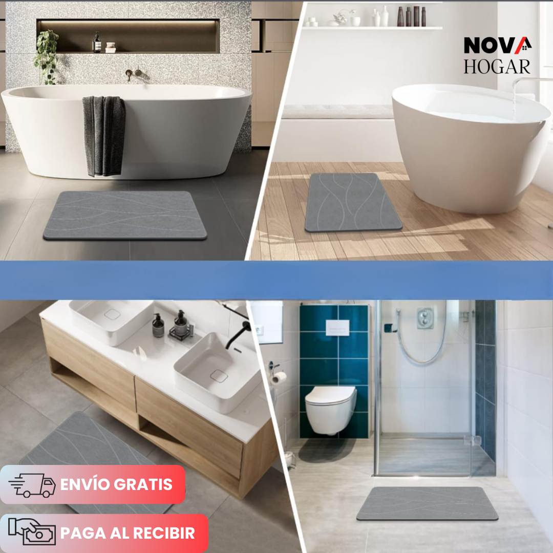 DryStone™ Tapete de Piedra Diatomita con Absorción Rápida