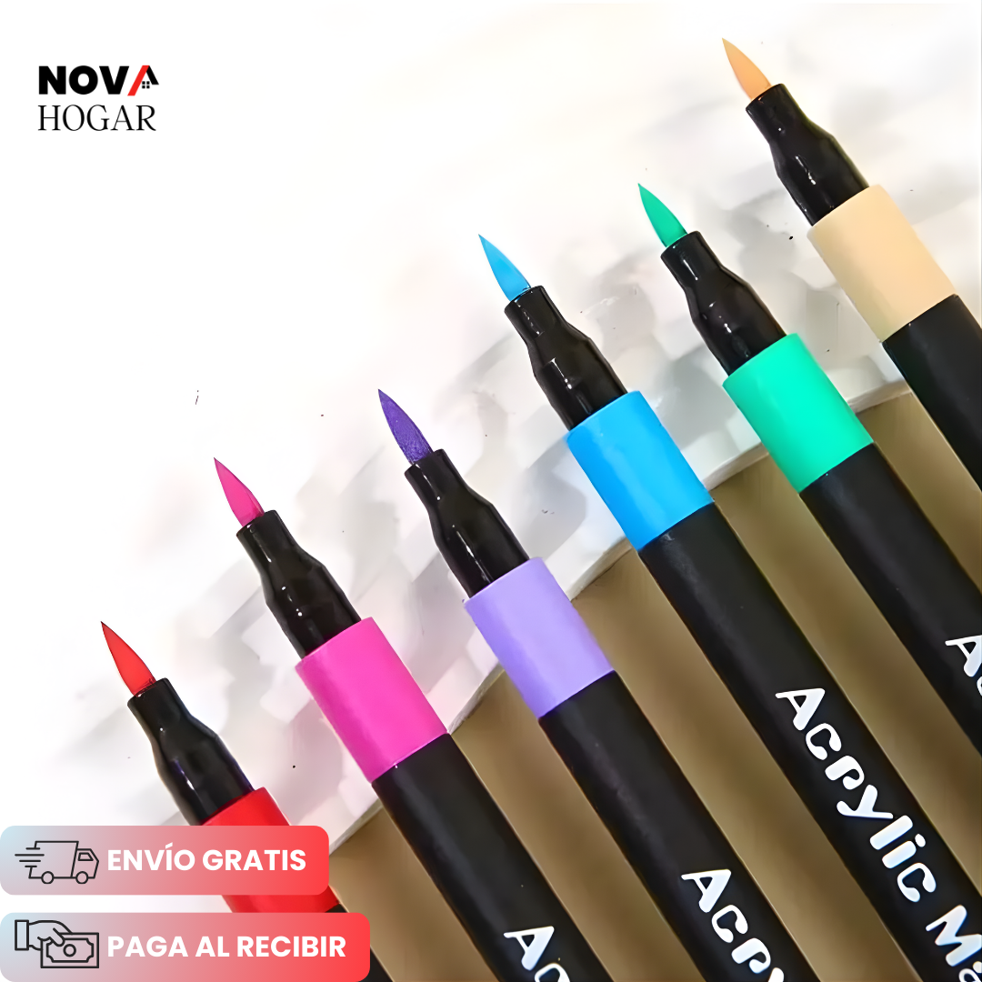 ArtCore™ Set de 60 Marcadores Acrílicos Versátiles