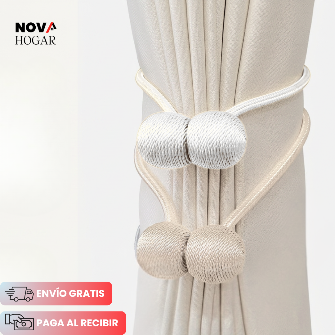2x1 BohoLuxe™ Elegantes Sujetadores Magnéticos para Cortinas