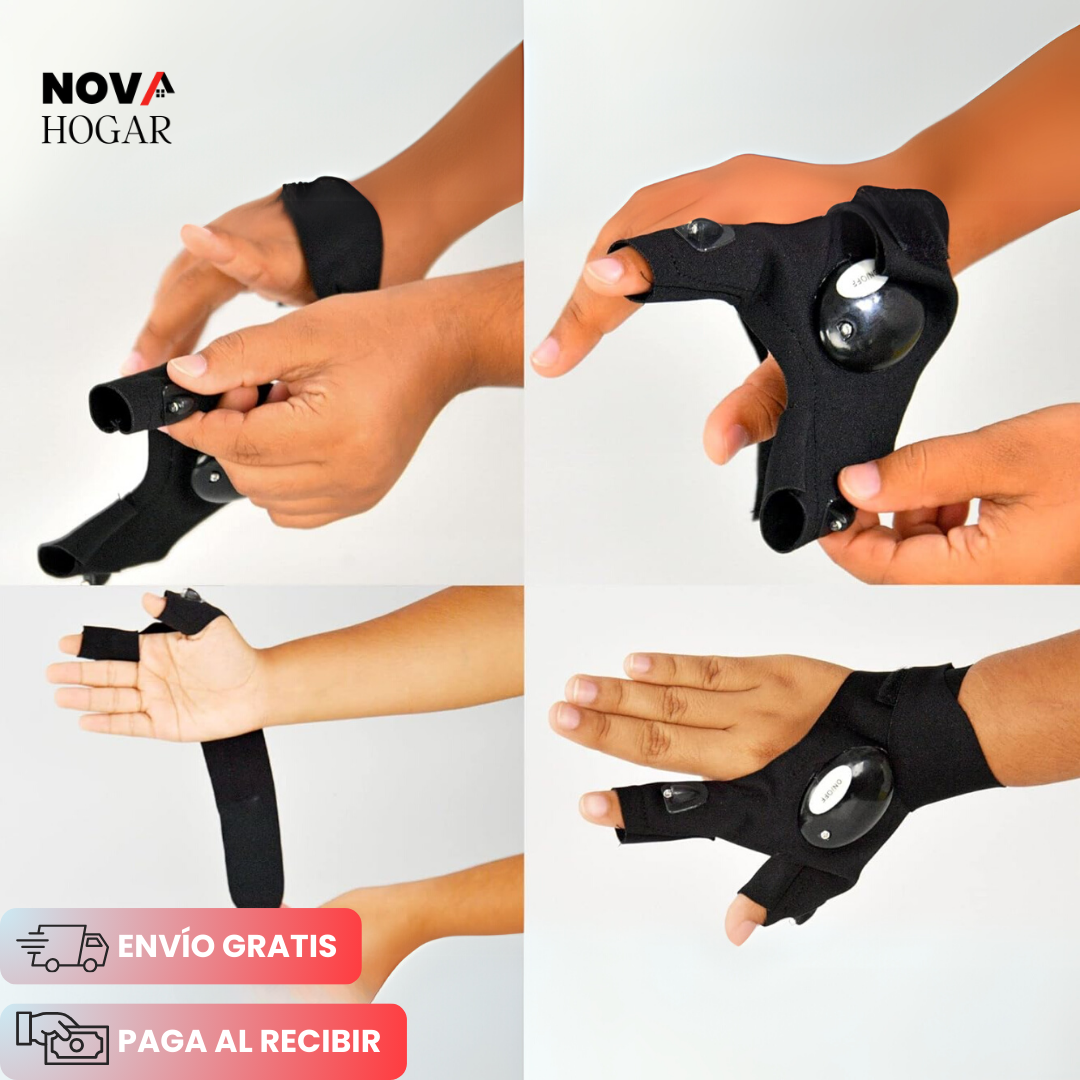 2x1 LumiGlove™ Guantes con Doble Linterna LED