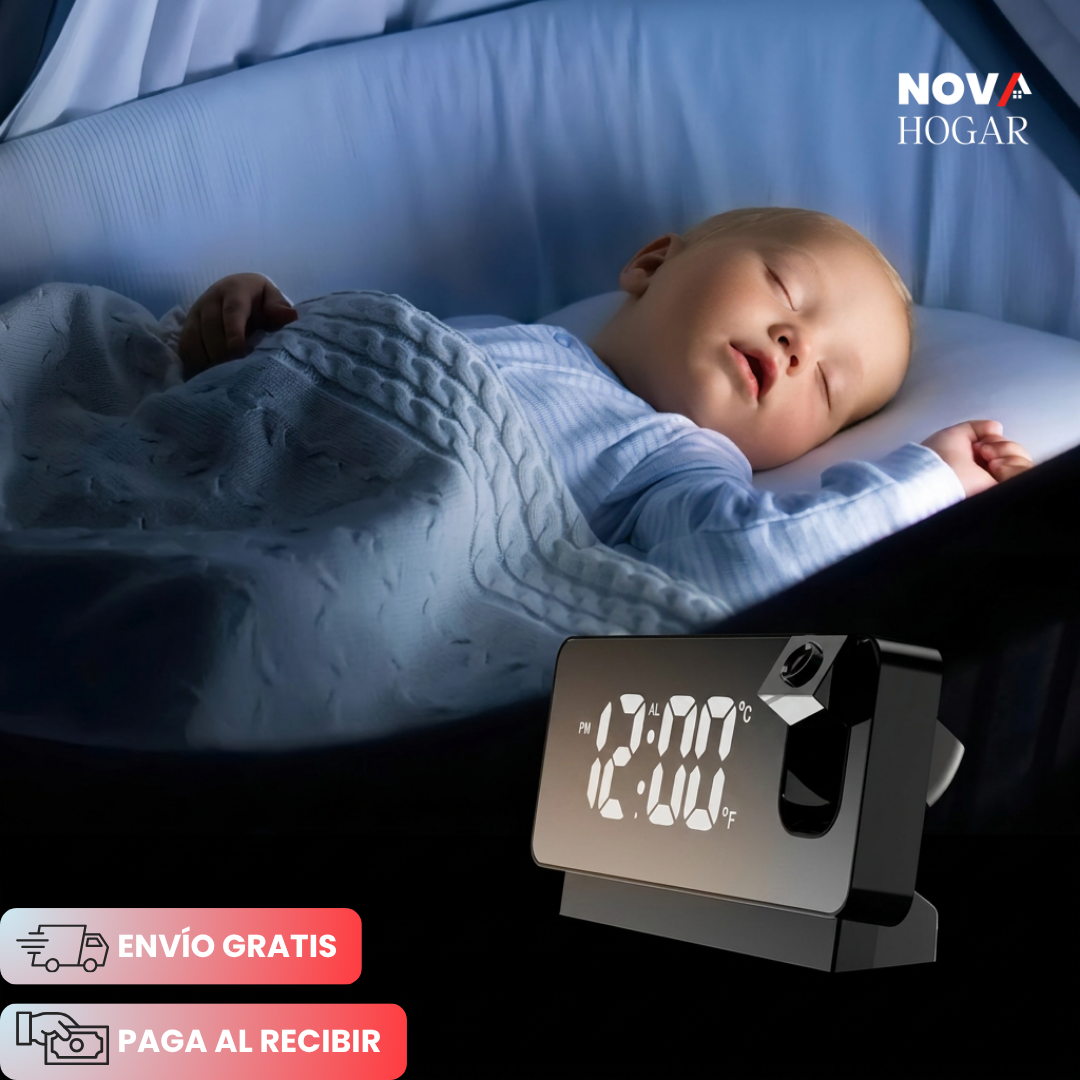 ClearTime™ Reloj Proyector Con Pantalla LED Grande
