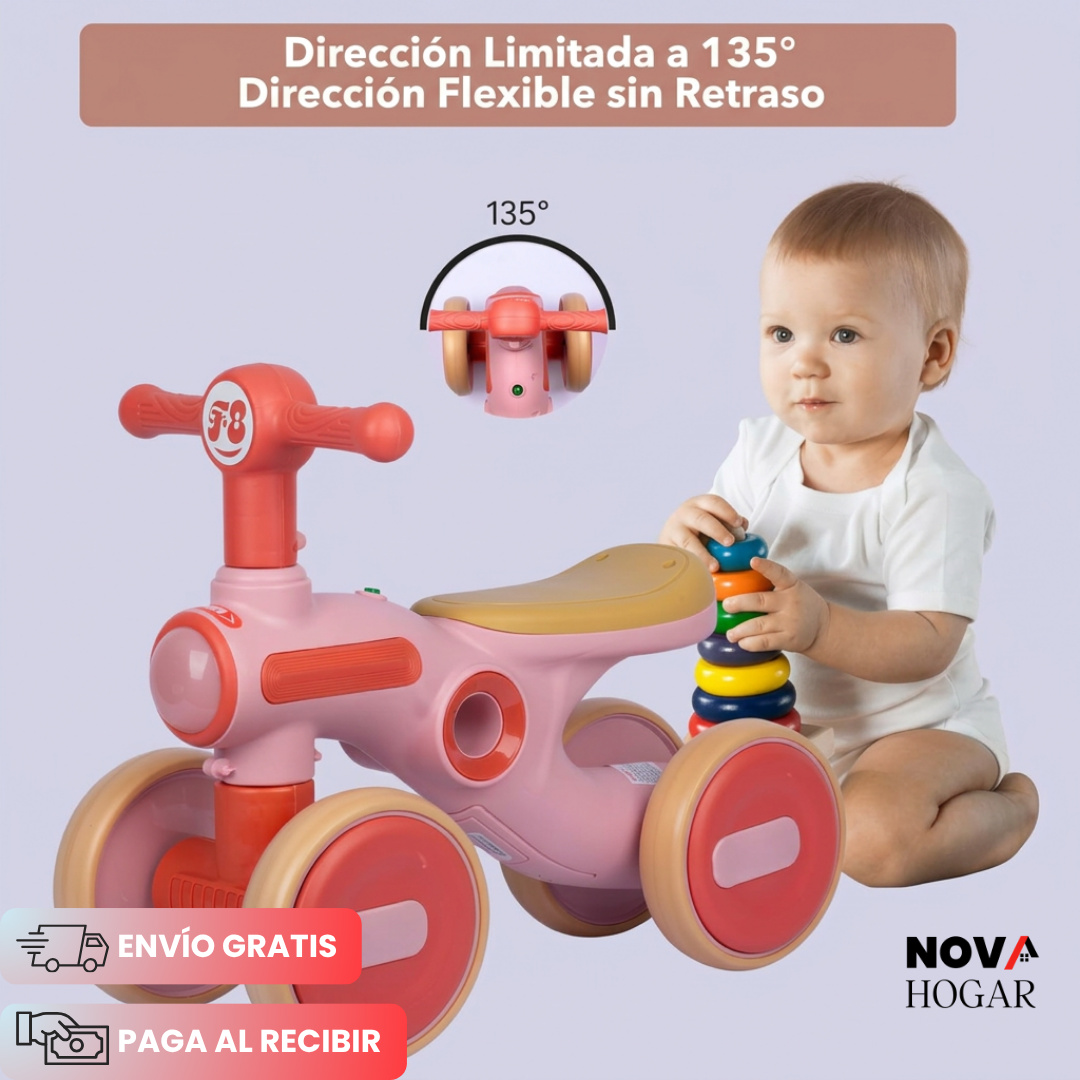 GlowRide™ Bicicleta de Equilibrio Musical Con Luces