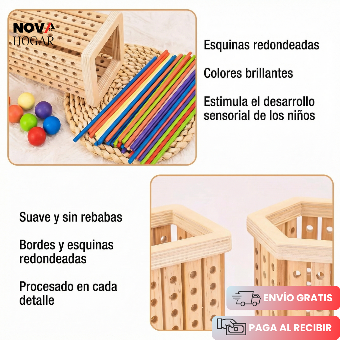 TumbleTower™ Juego de Madera Educativo para Niños