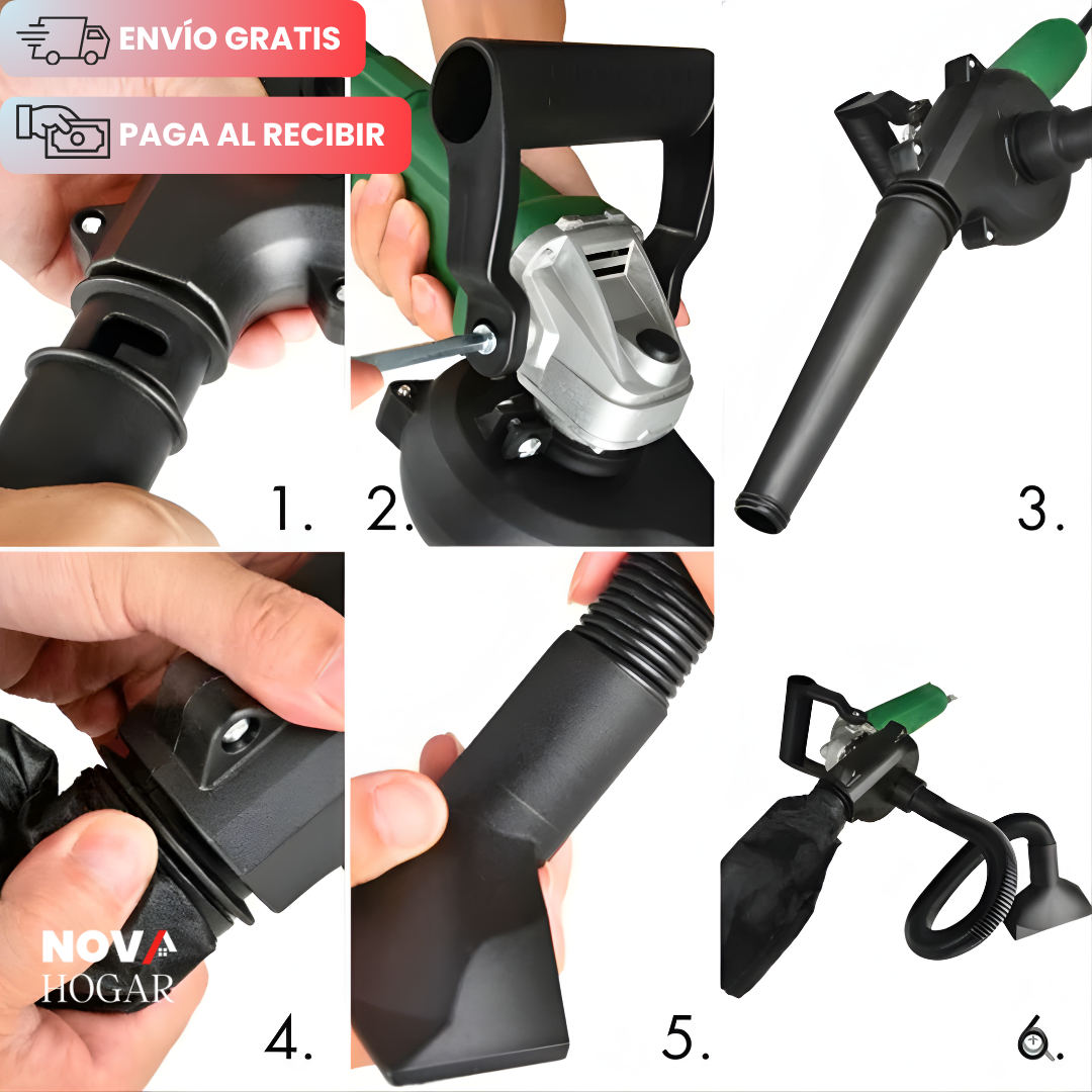 PowerFlow™ Adaptador 2 en 1 para Amoladora