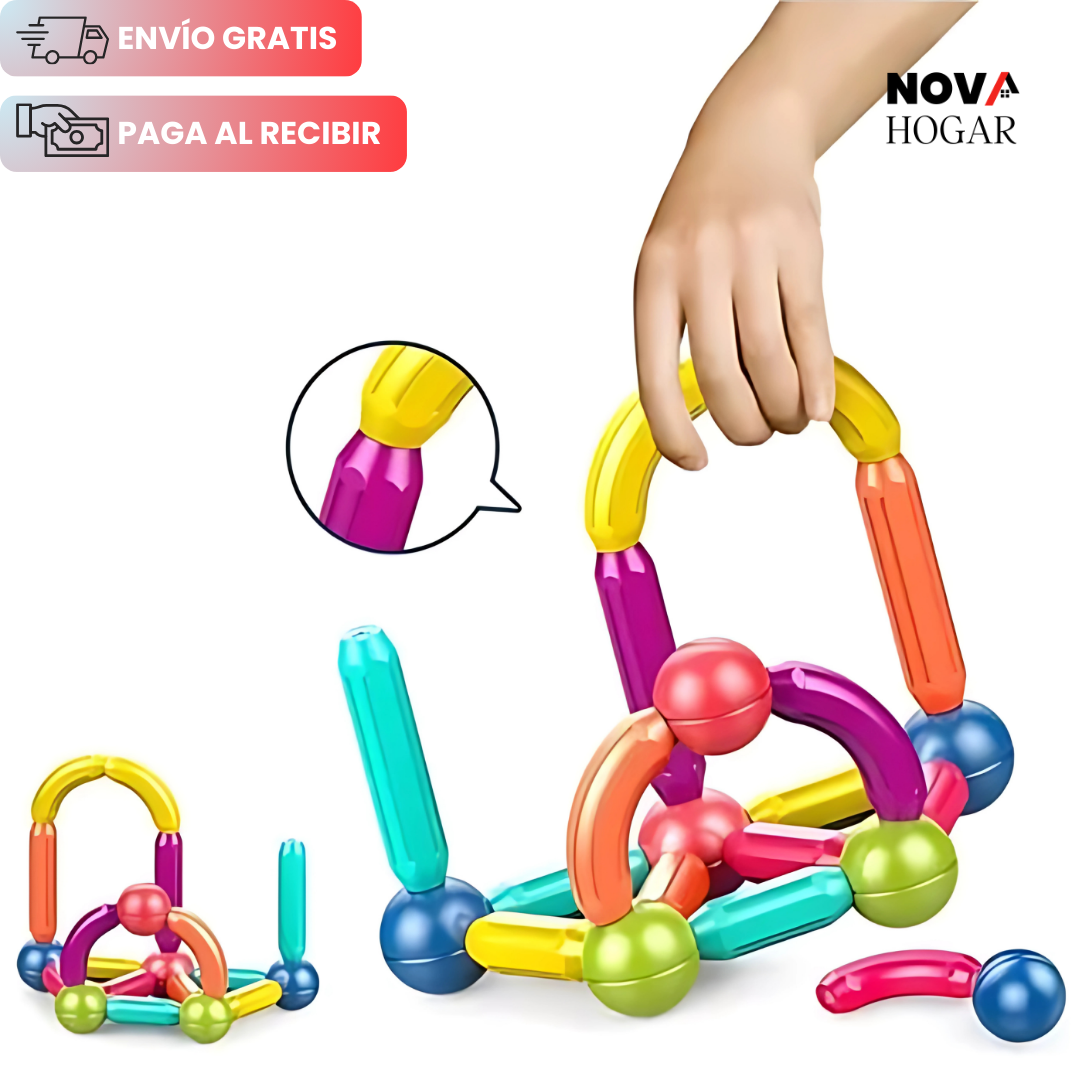 MagniCreate™ Juego de Construcción Magnético 46 Piezas