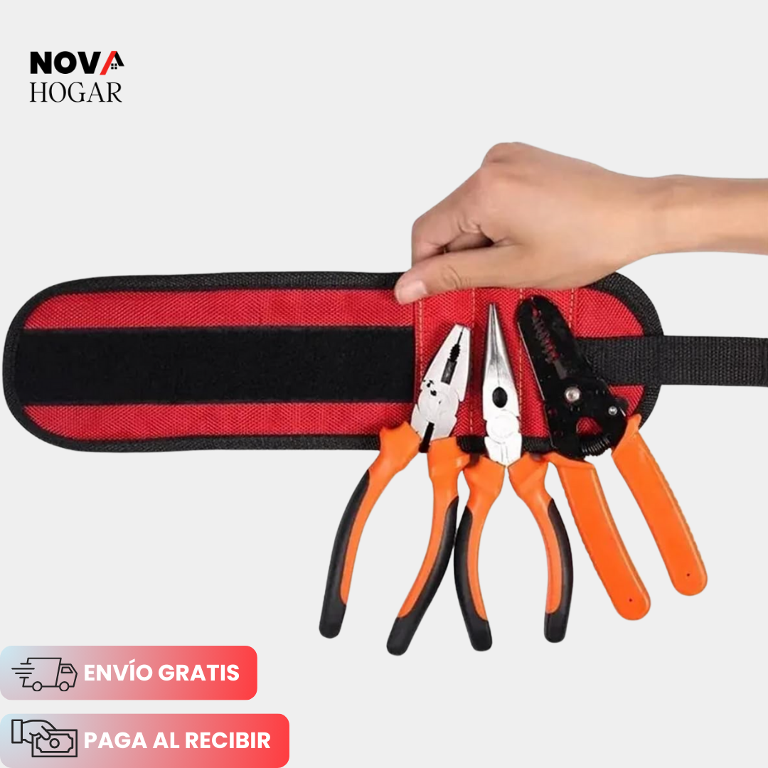 HandyMag™ Muñequera Magnética Porta Herramientas y Tornillos