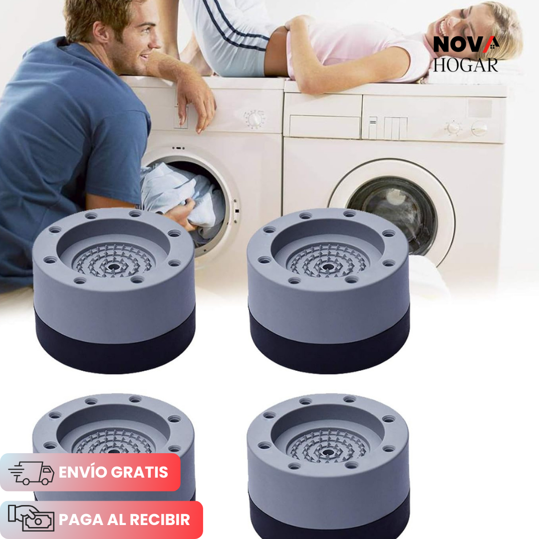 SilentBase™ Soporte Antivibración para Lavadora y Secadora (Pack de 4)