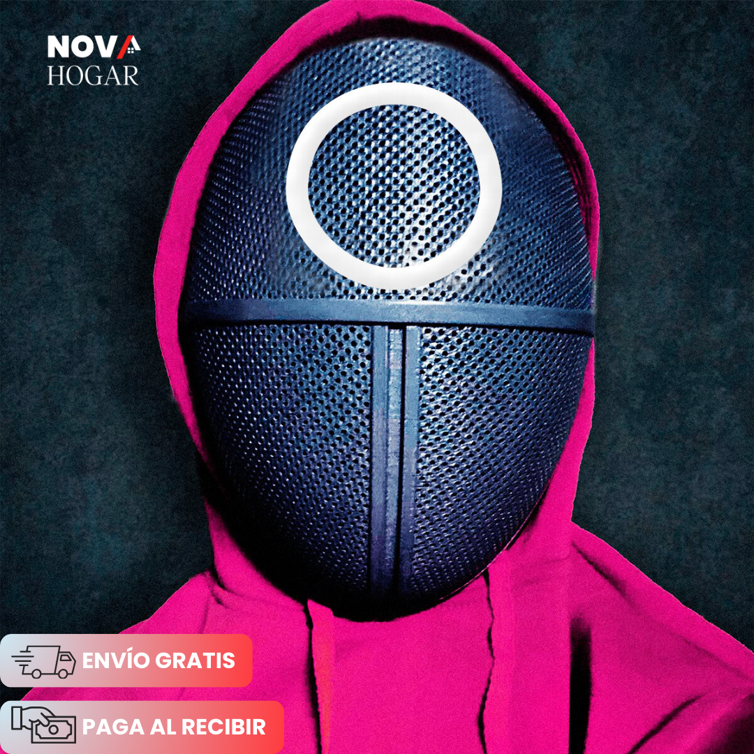 🎃 Oferta de Halloween: Máscara de Guardia Juego del Calamar
