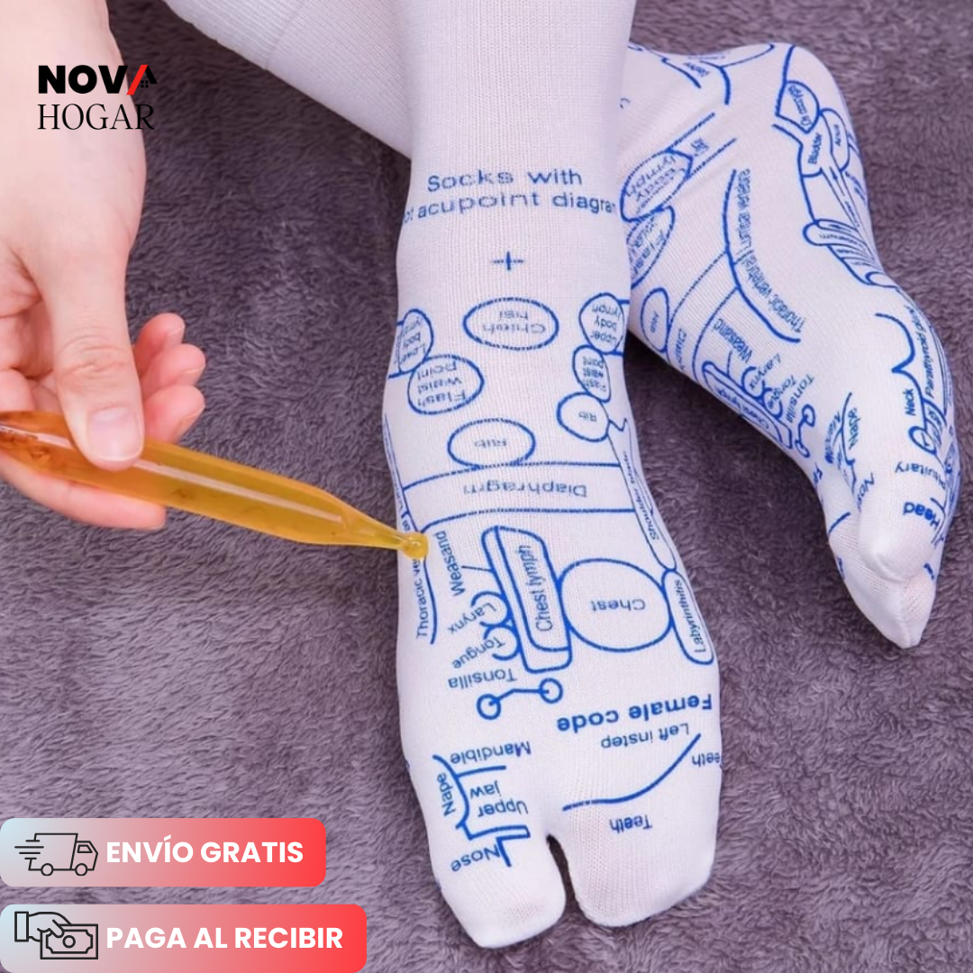 ZenStep™ Calcetines Terapéuticos para Reflexología