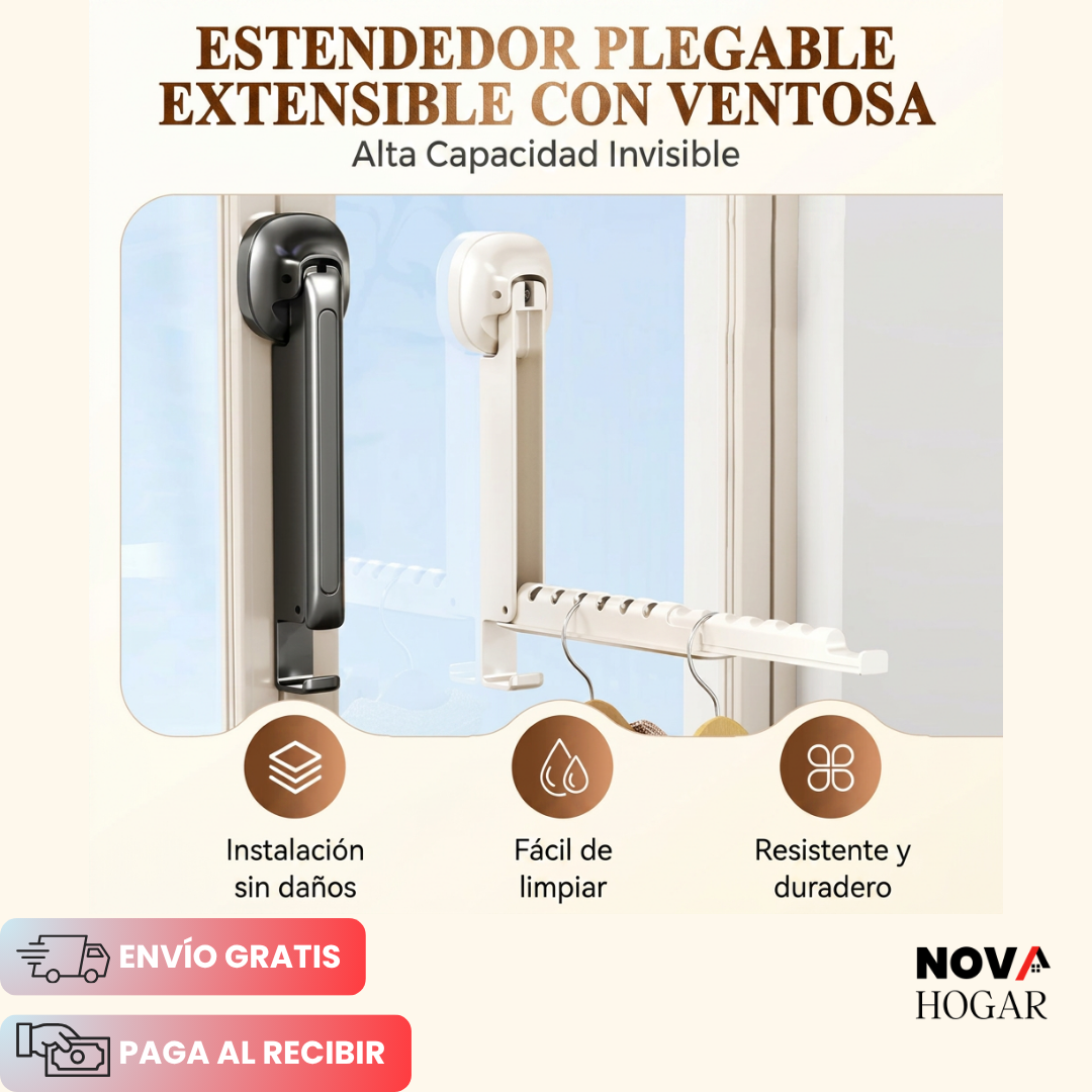 3x1 SlimHang™ Tendedero Plegable de Pared
