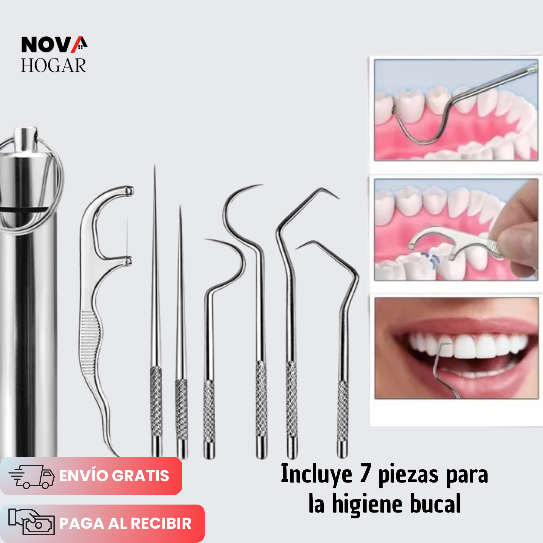 2x1 OralGuard™ Set de Higiene Bucal de Acero Inoxidable