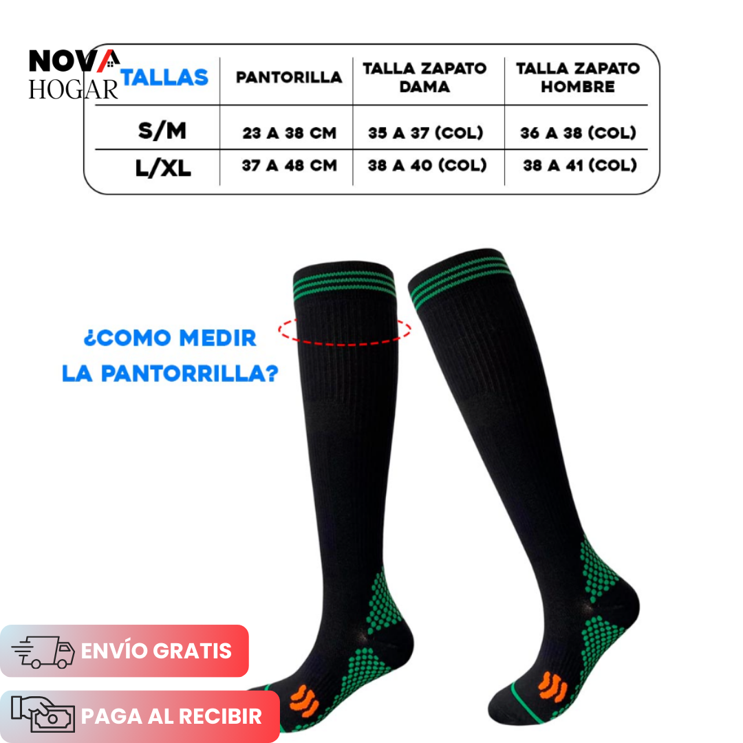 x3 Pares PresSox™ Calcetines con Tecnología de Compresión Progresiva