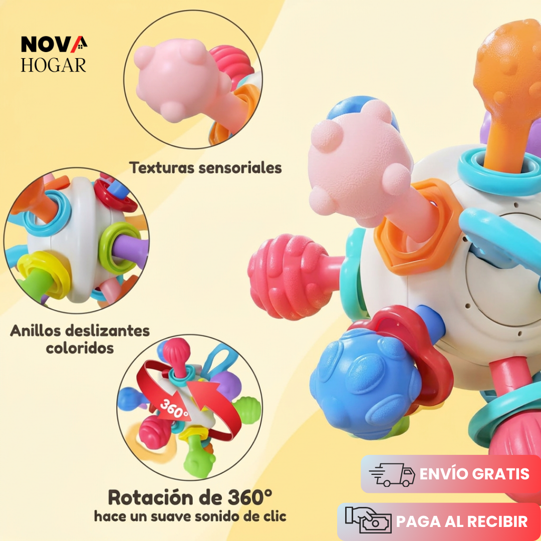 SensGlee™ Mordedor y Sonajero Sensorial Infantil