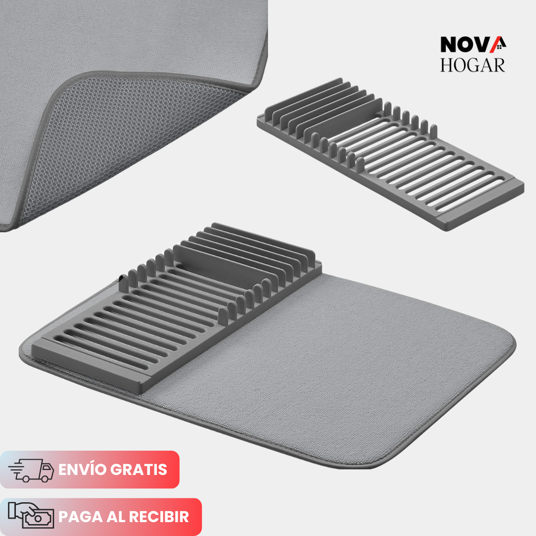 FoldDry™ Tapete y Escurridor 2 en 1 para Cocina