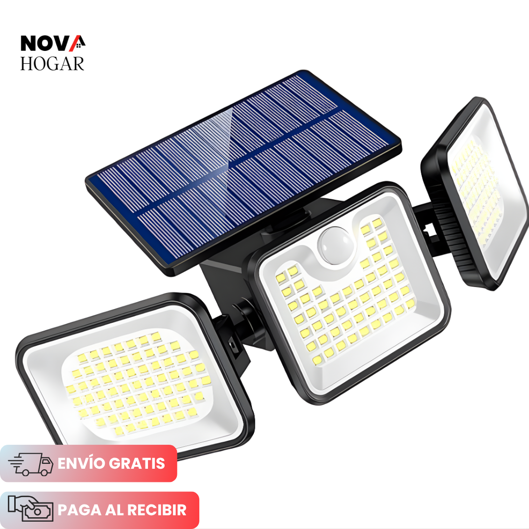 NightWatch™ Lámpara Solar Triple Con Sensor Movimiento