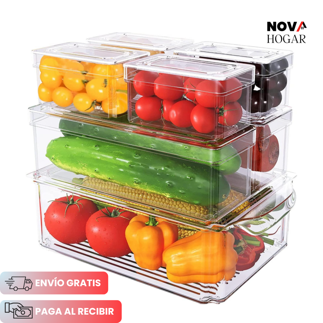 FreshBox™ Set de 7 Contenedores de Alimentos