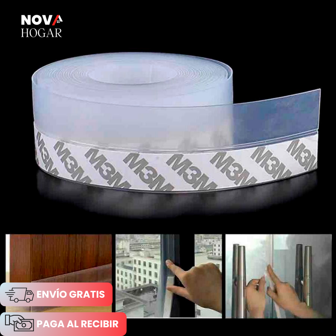 EcoShield™ Cinta de Sellado Externo para Puertas y Ventanas