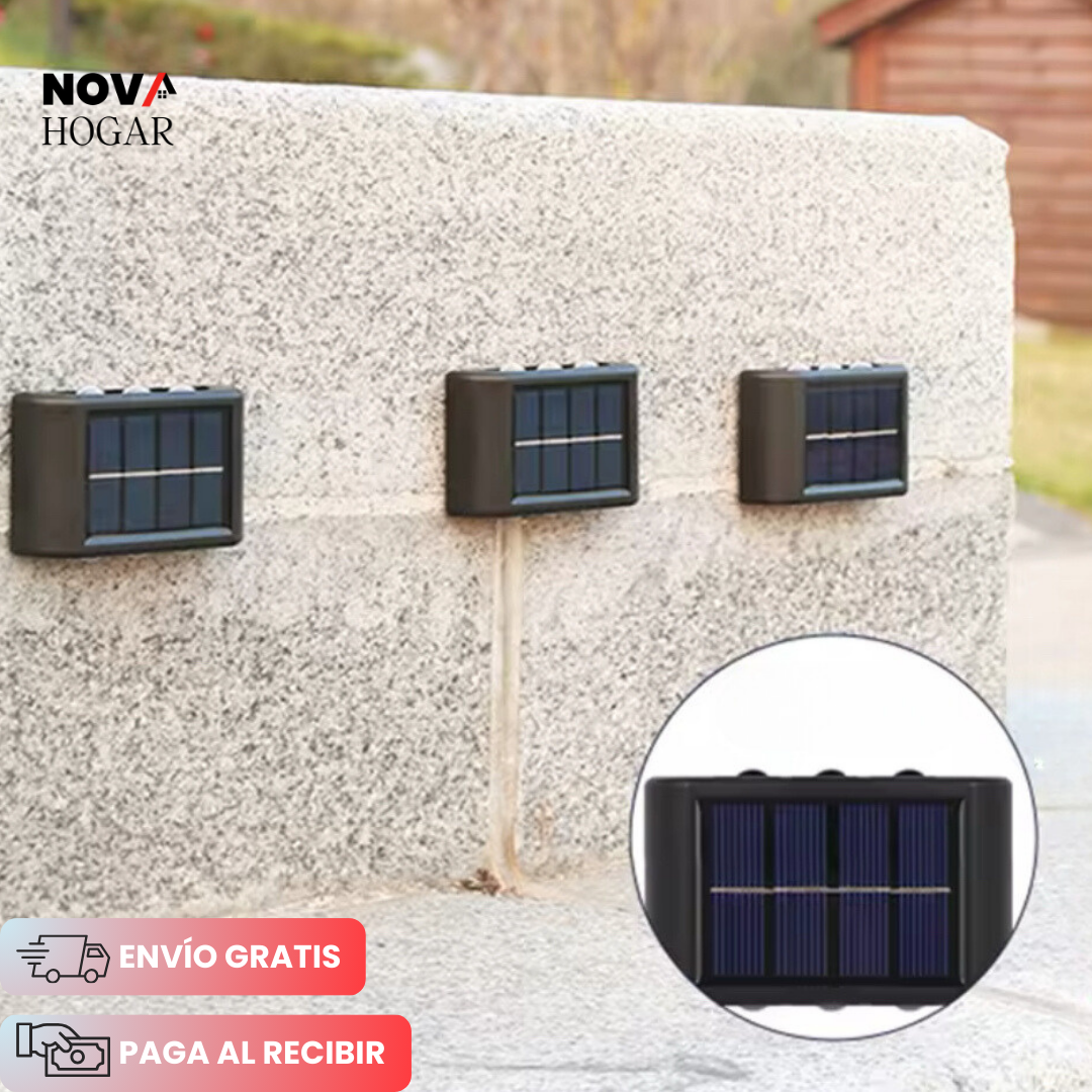 2x1 SolarLuxe™ 2.0 Lámpara Exterior Decorativa con Energía Solar