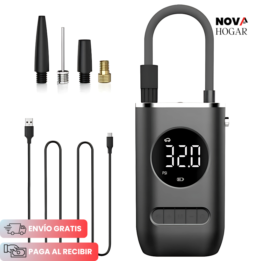 AirNova™ Compresor de Aire Compacto Recargable