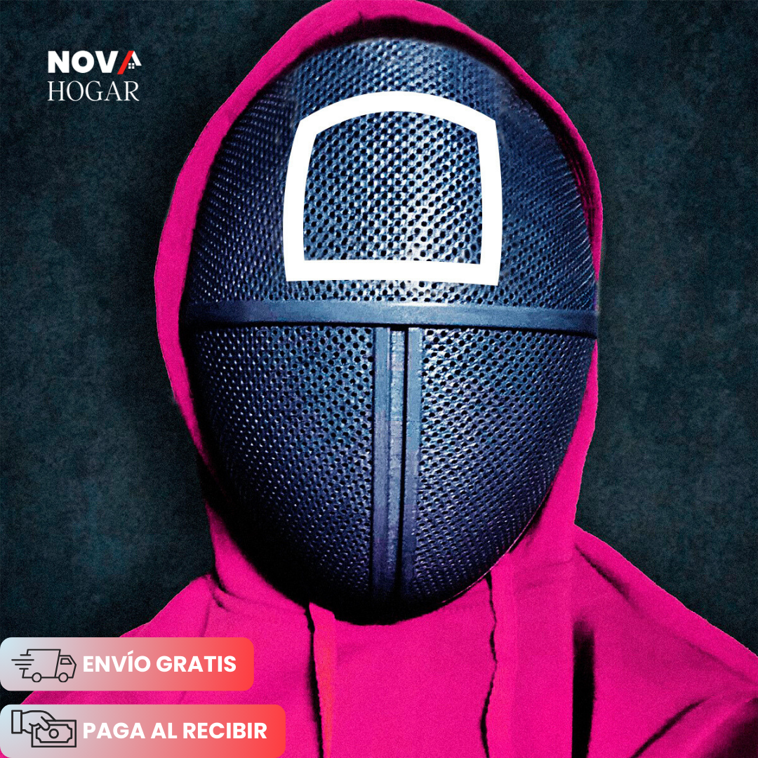 🎃 Oferta de Halloween: Máscara de Guardia Juego del Calamar