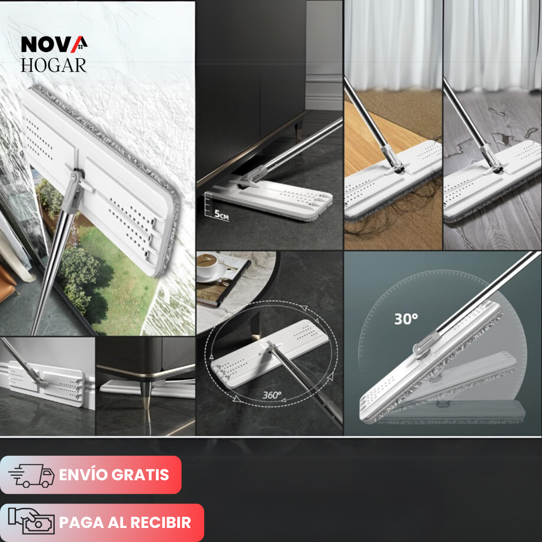 EasyMop™ Trapero con Cabezal Plano y Cubo 2 en 1