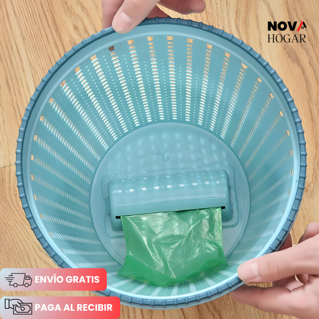 CleanDrop™ Caneca de Basura con Dispensador de Bolsas