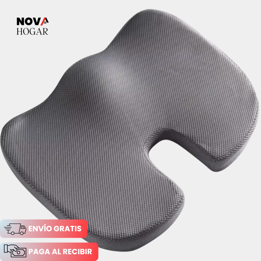 ErgoRelief™ Cojín con Soporte Ergonómico Coxis y Espalda