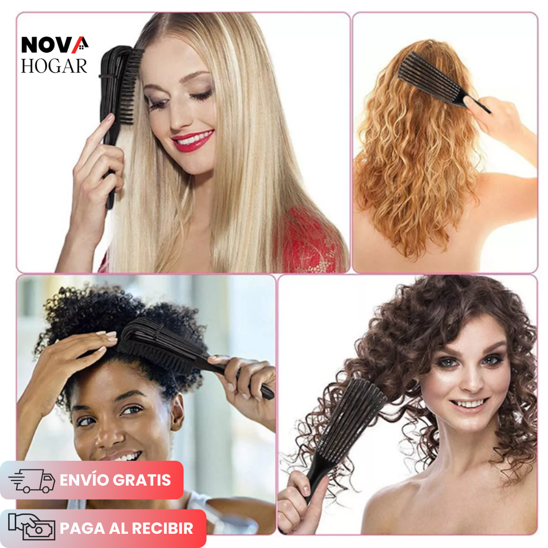 2x1 SilkiBrush™ Cepillo Adaptable para Desenredar y Estilizar