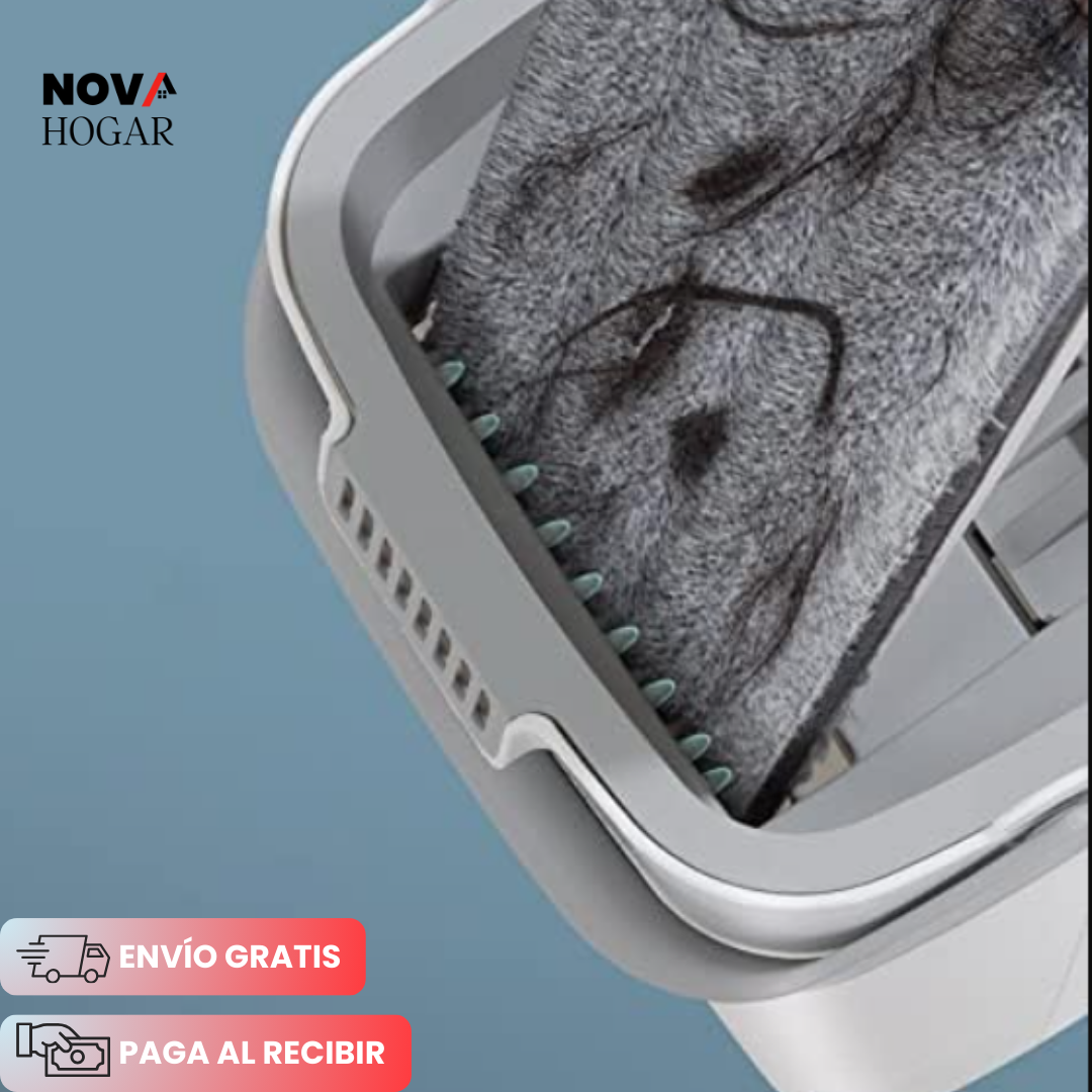 EasyMop™ Trapero con Cabezal Plano y Cubo 2 en 1