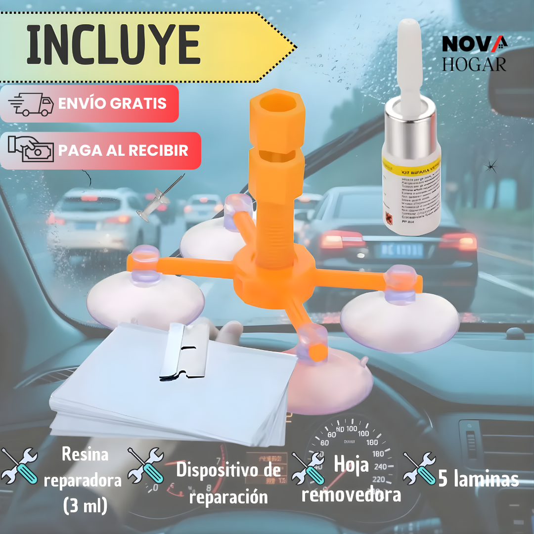 SaveGlass™ Kit Reparador de Parabrisas