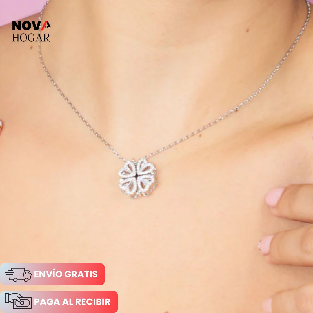LuckyHeart™ Collar de Trébol 2 en 1 + Caja de Regalo