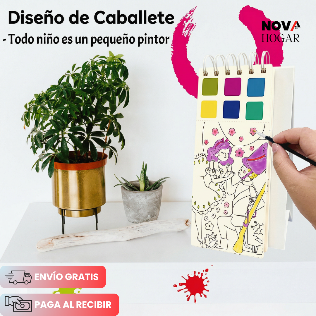 LittlePainter™ Set x3 Libro de Acuarelas para el Desarrollo Infantil