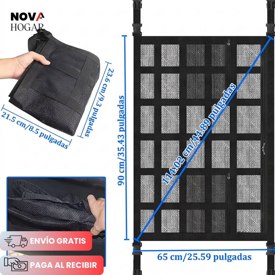 SpaceNet™ Red Organizadora de Techo para Auto
