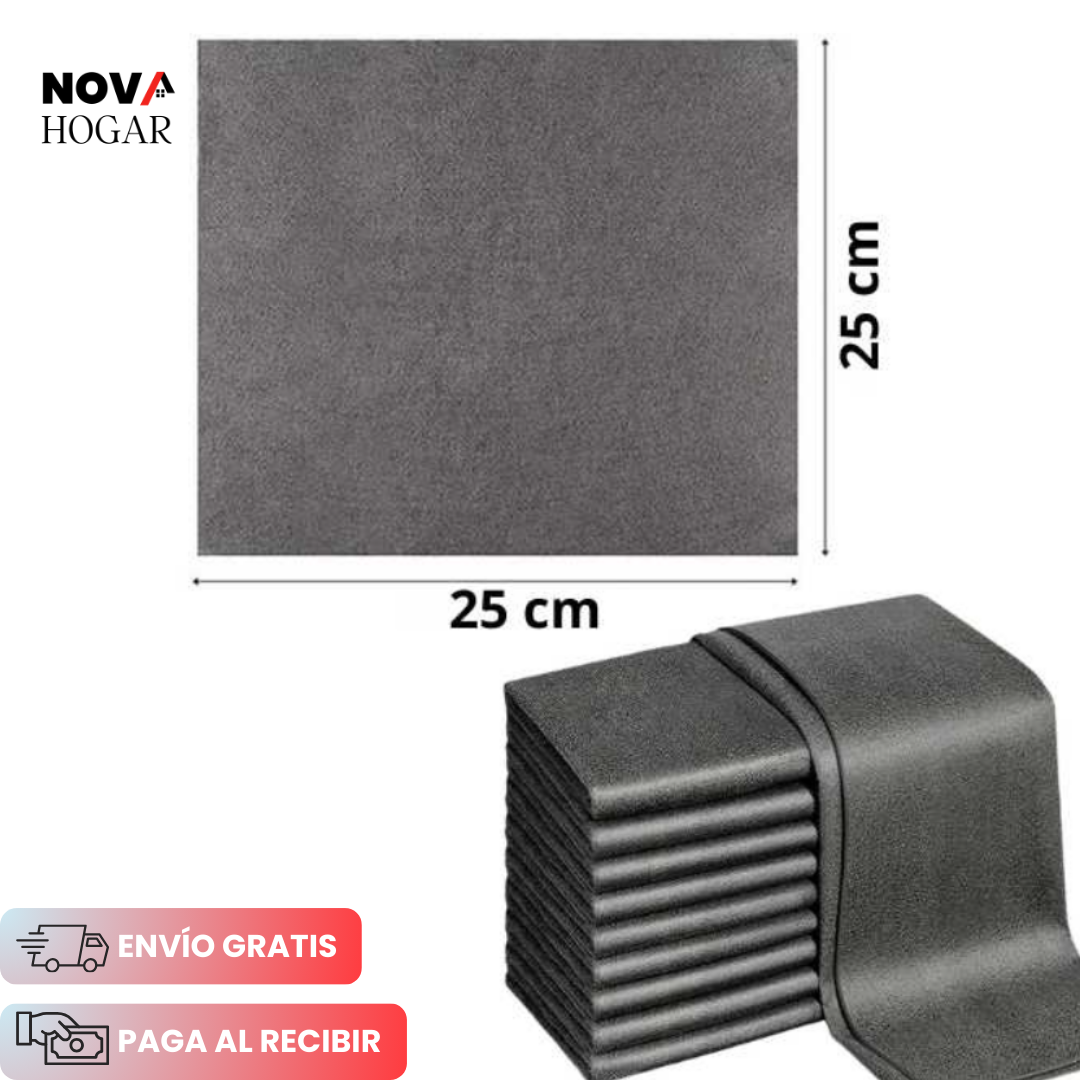 Pack x5 MagicWipe™ Paño de Nanofibra para Superficies Delicadas