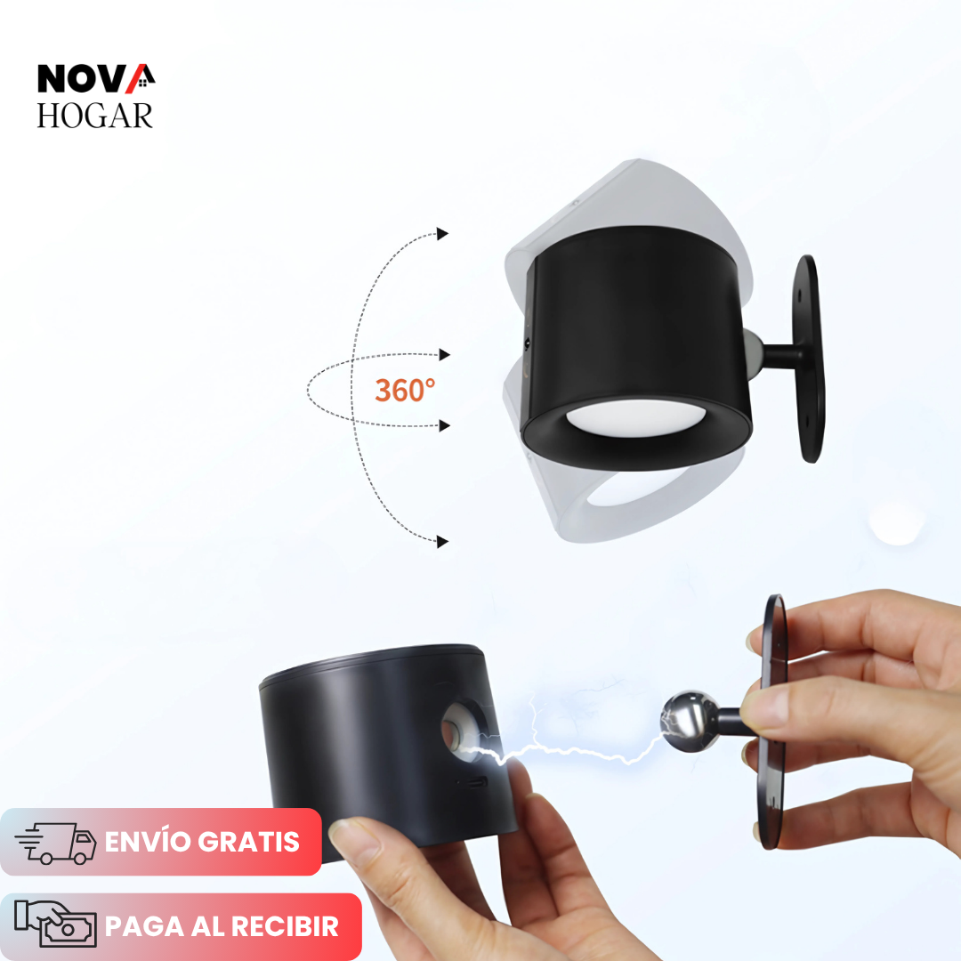 2x1 LumiArc™ Luz de Pared Magnética Recargable