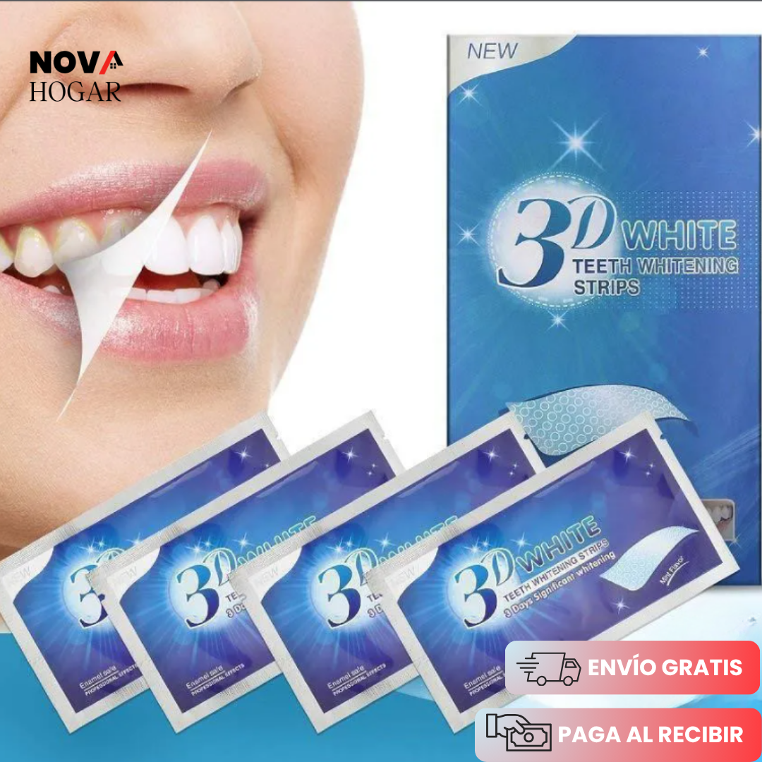Pack x14 WhiteGlow™ Tiras Blanqueadoras de Dientes