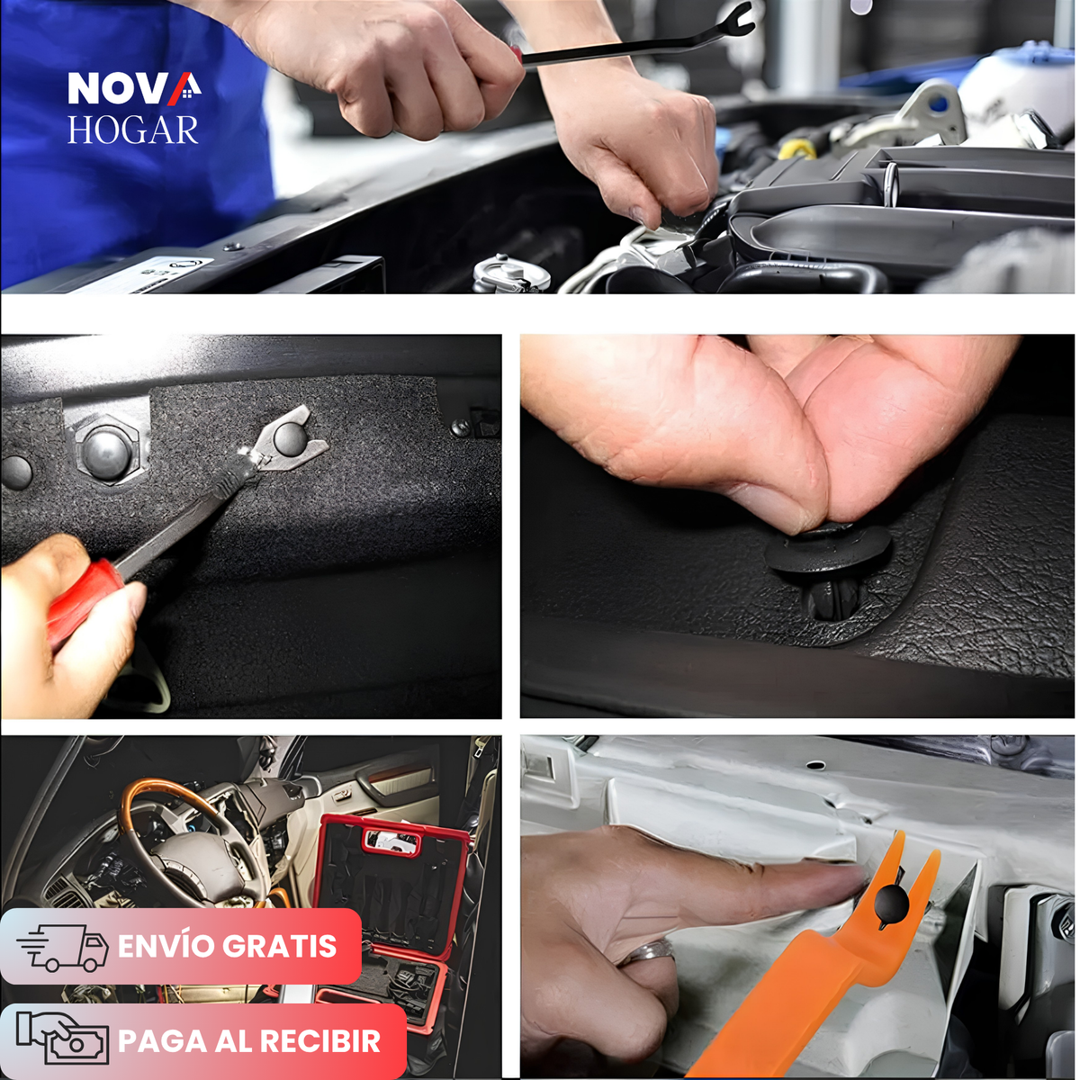 FixClips™ Kit de 800 Clips Automotriz