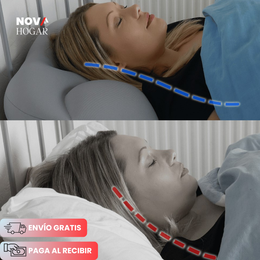 CalmNest™ Almohada Ergonómica Extra Suave para Descanso Reparador