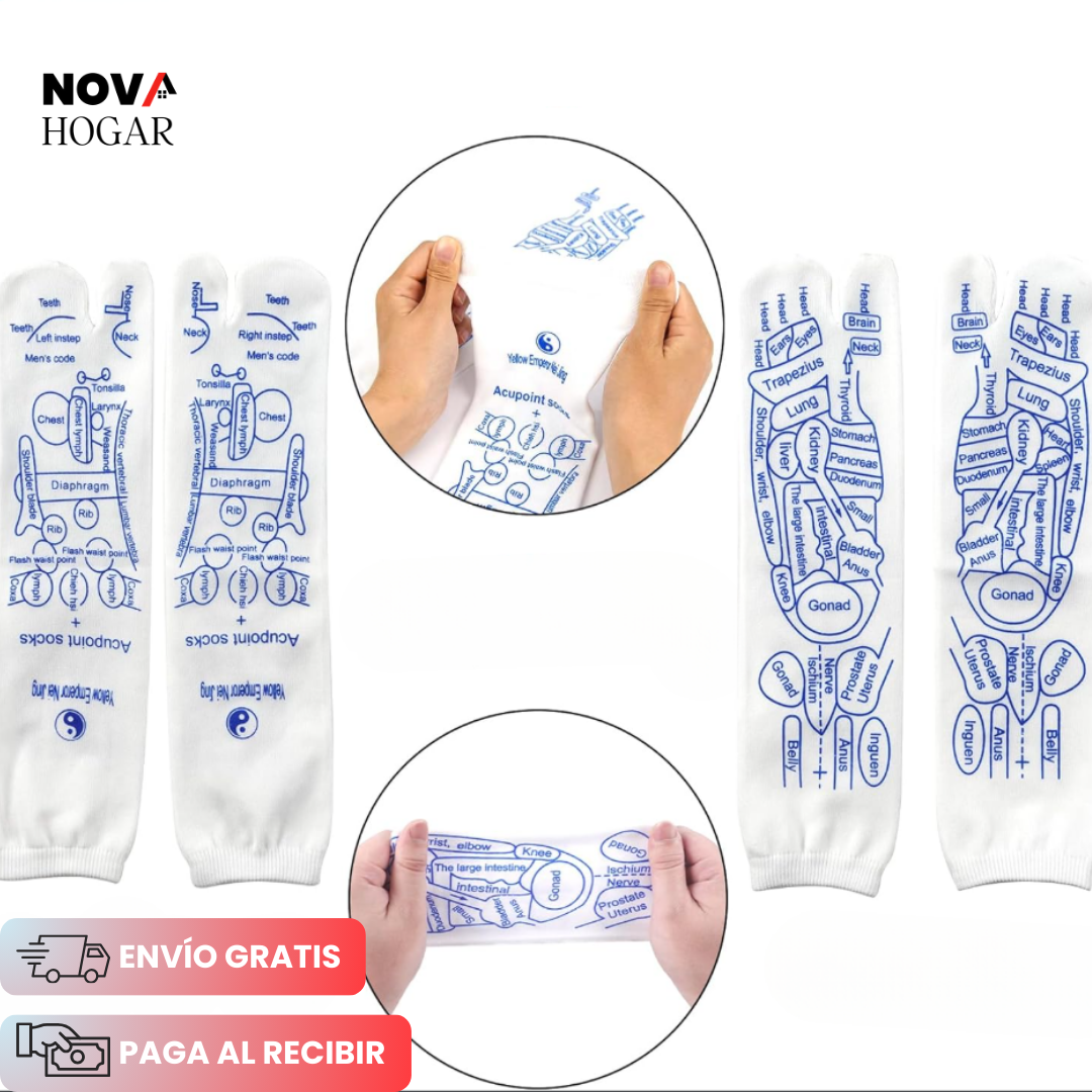 ZenStep™ Calcetines Terapéuticos para Reflexología