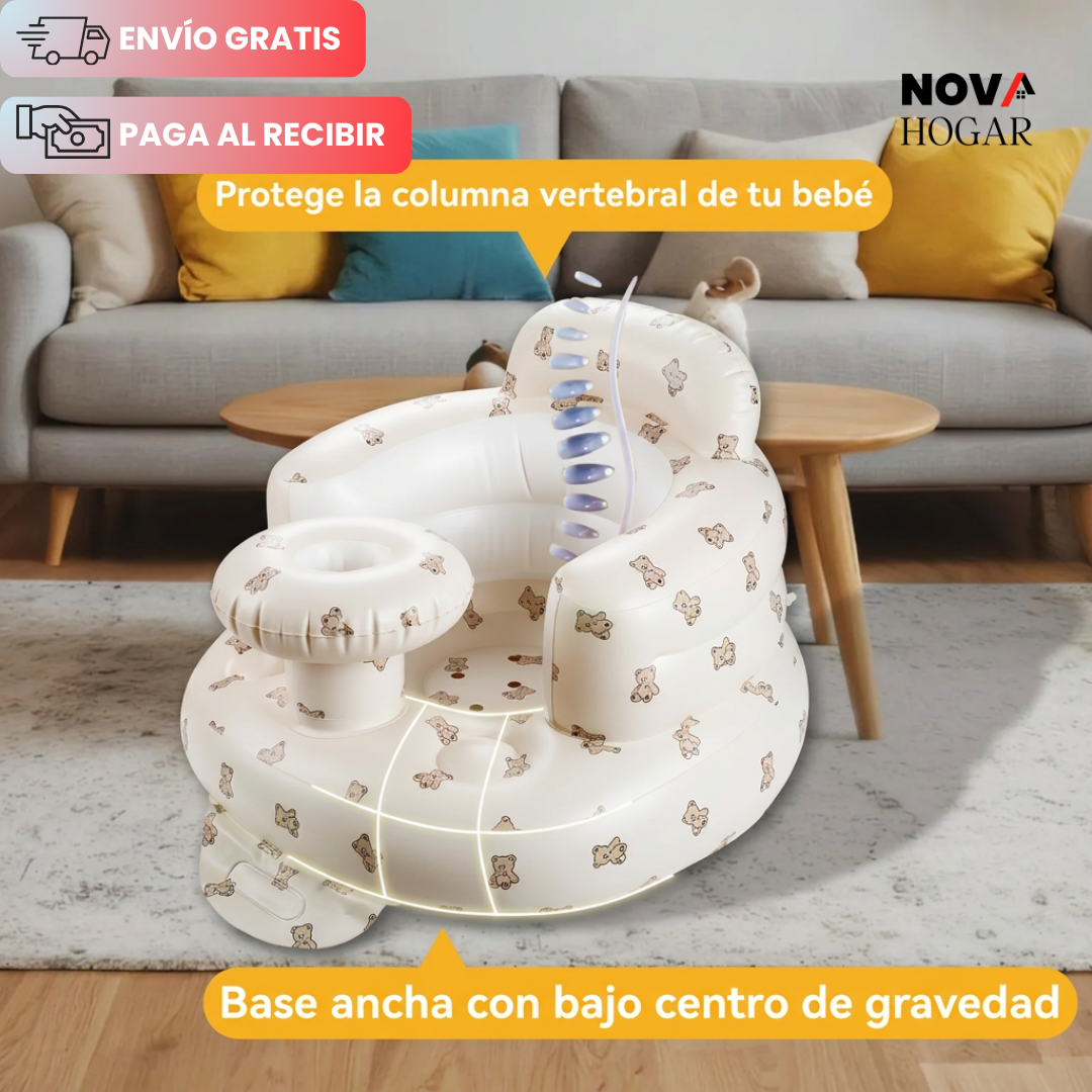 SafeSit™ Asiento Inflable Seguro Portátil para Bebés