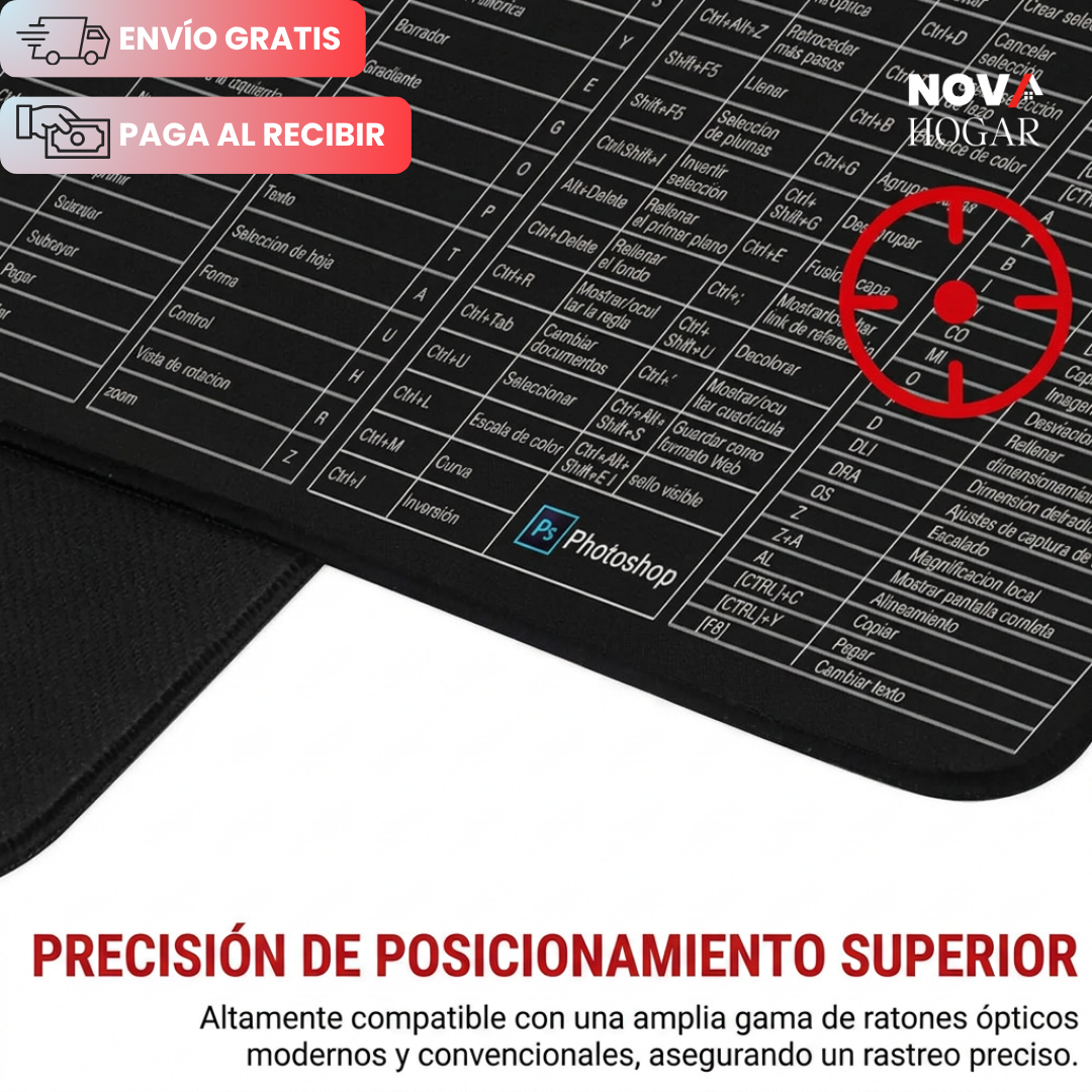 ProDesk Pad™ Alfombrilla XXL Con Atajos Rápido Para Profesionales