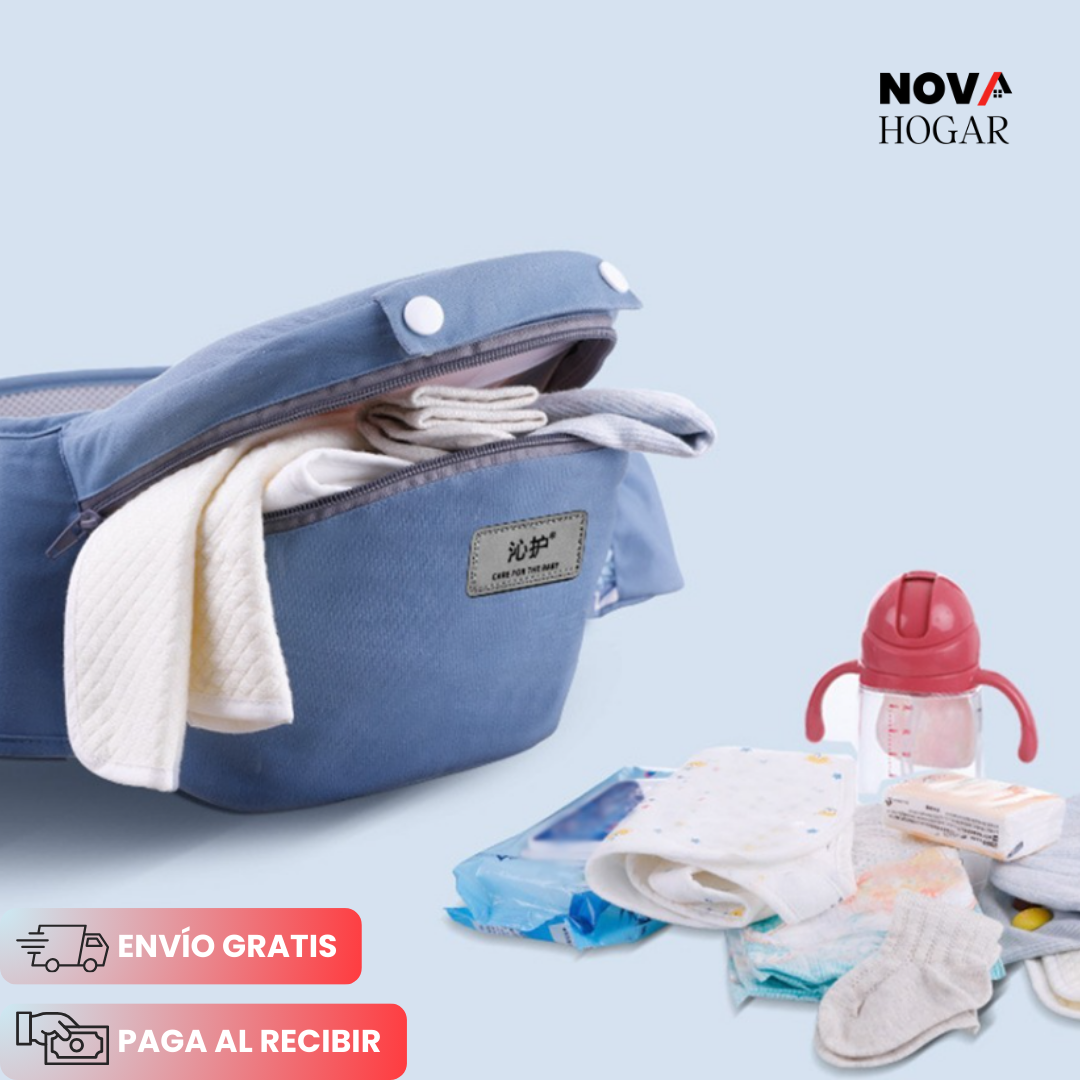 BabyHugger™ Portabebés 4 en 1 con Soporte Lumbar