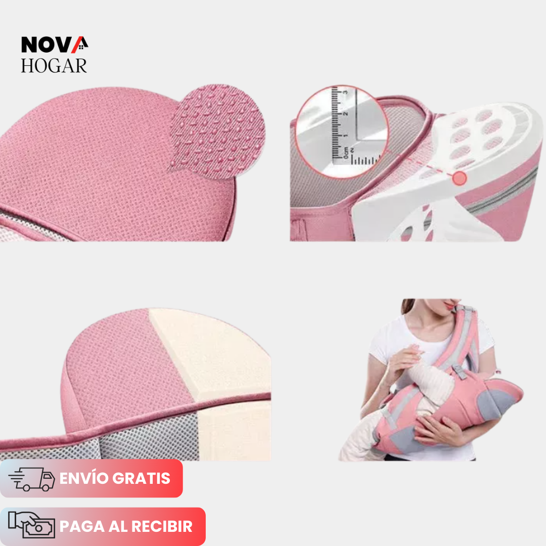 BabyHugger™ Portabebés 4 en 1 con Soporte Lumbar