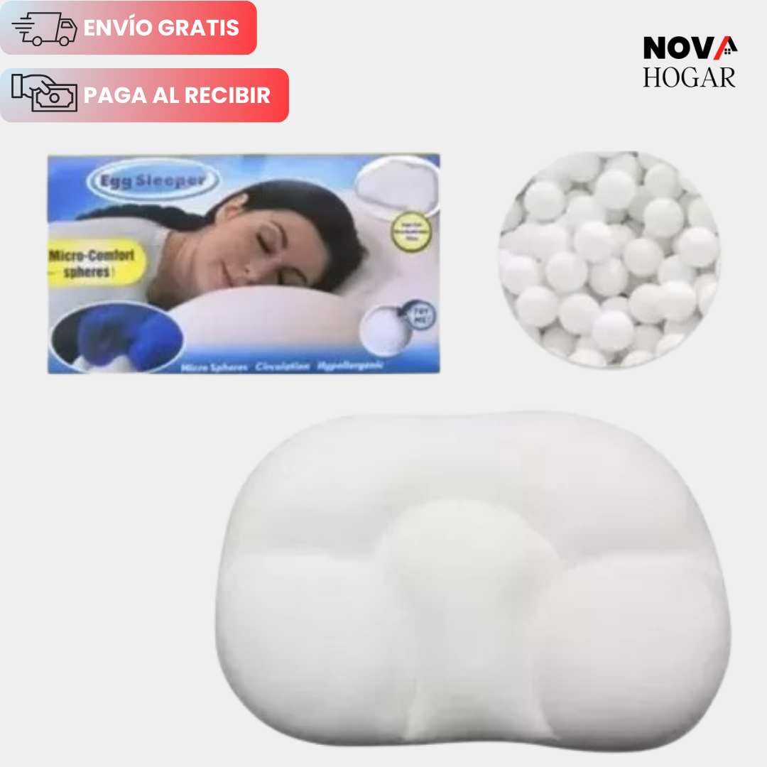 CalmNest™ Almohada Ergonómica Extra Suave para Descanso Reparador