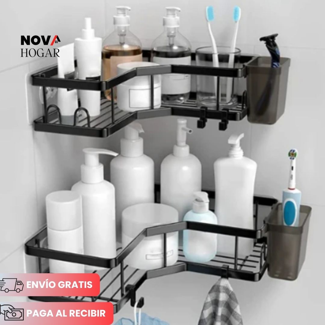 BathRack™ Pack x5 Organizador de Baño Premium