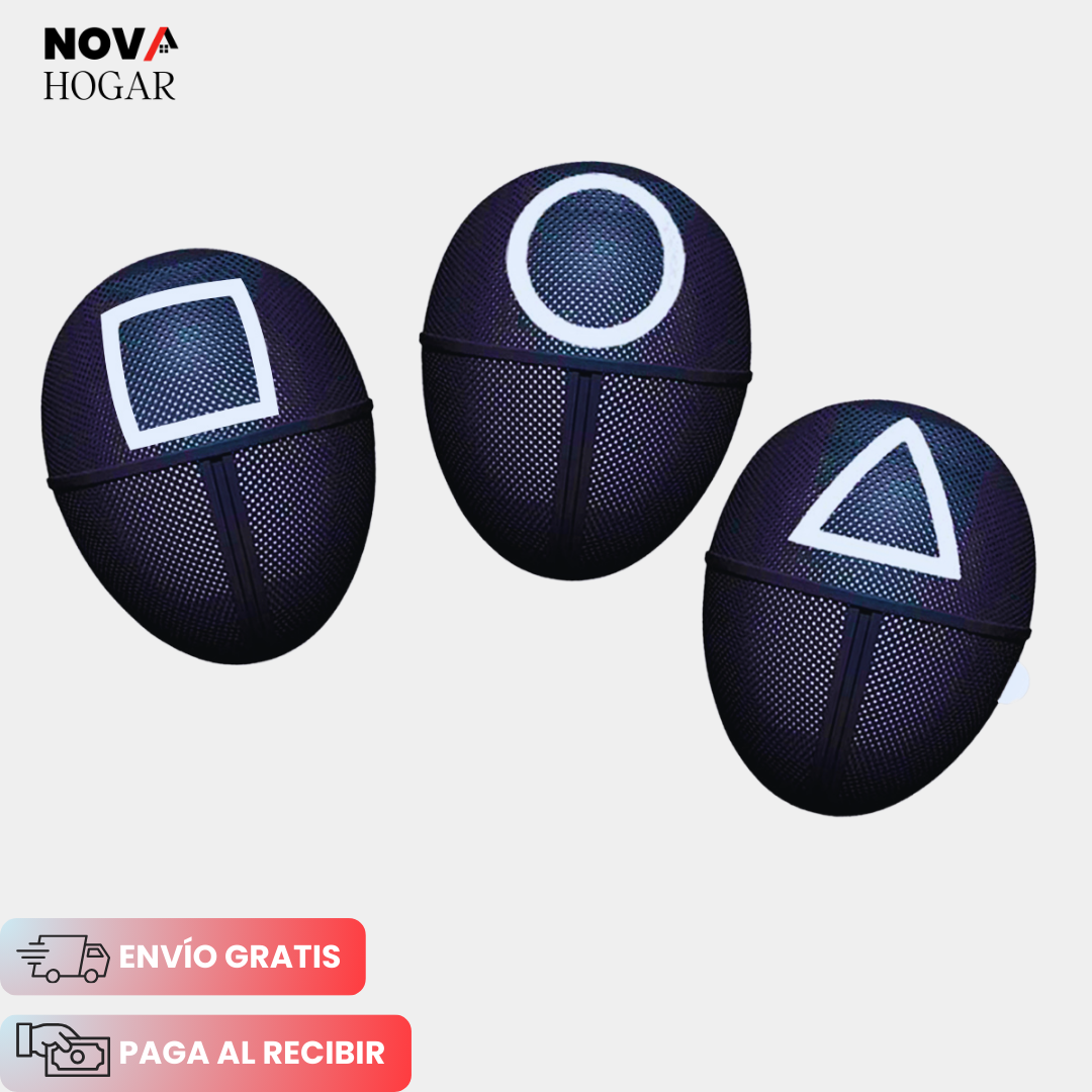 🎃 Oferta de Halloween: Máscara de Guardia Juego del Calamar