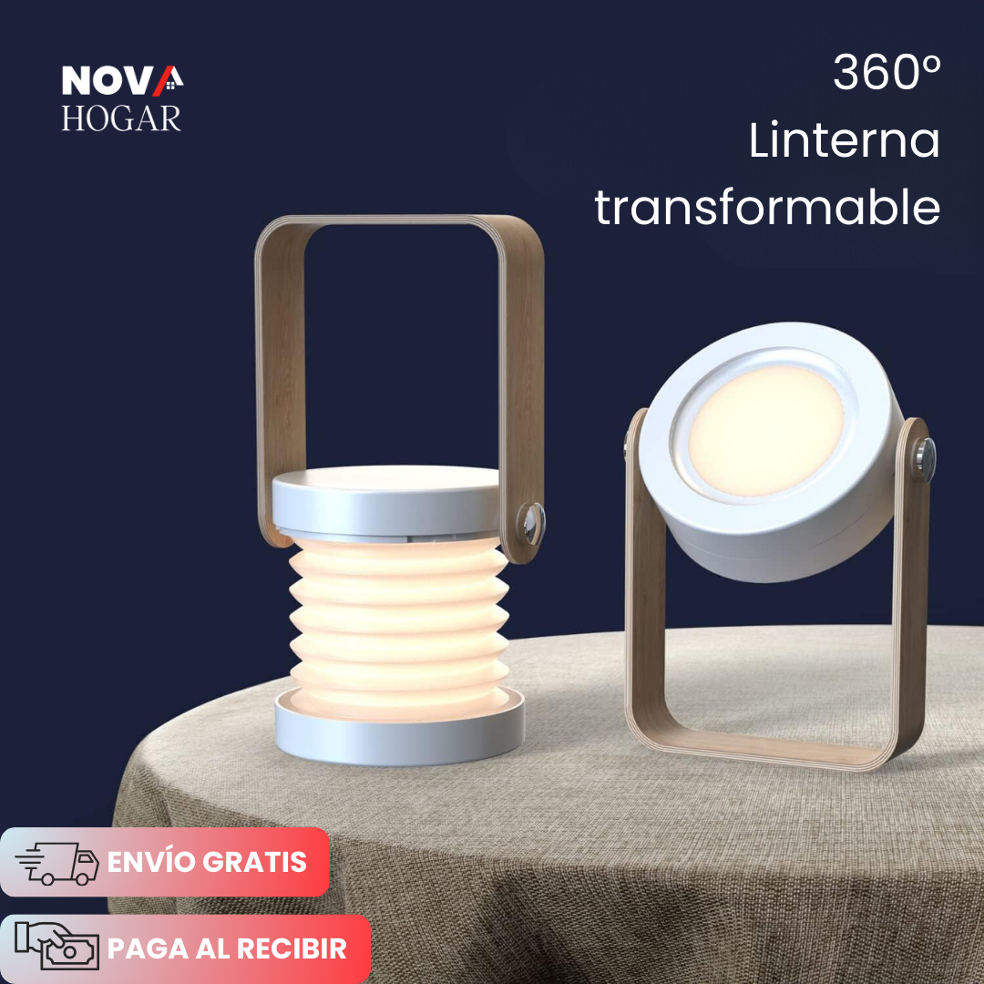 VersaLamp™ Lámpara Retráctil con 3 Formas en 1
