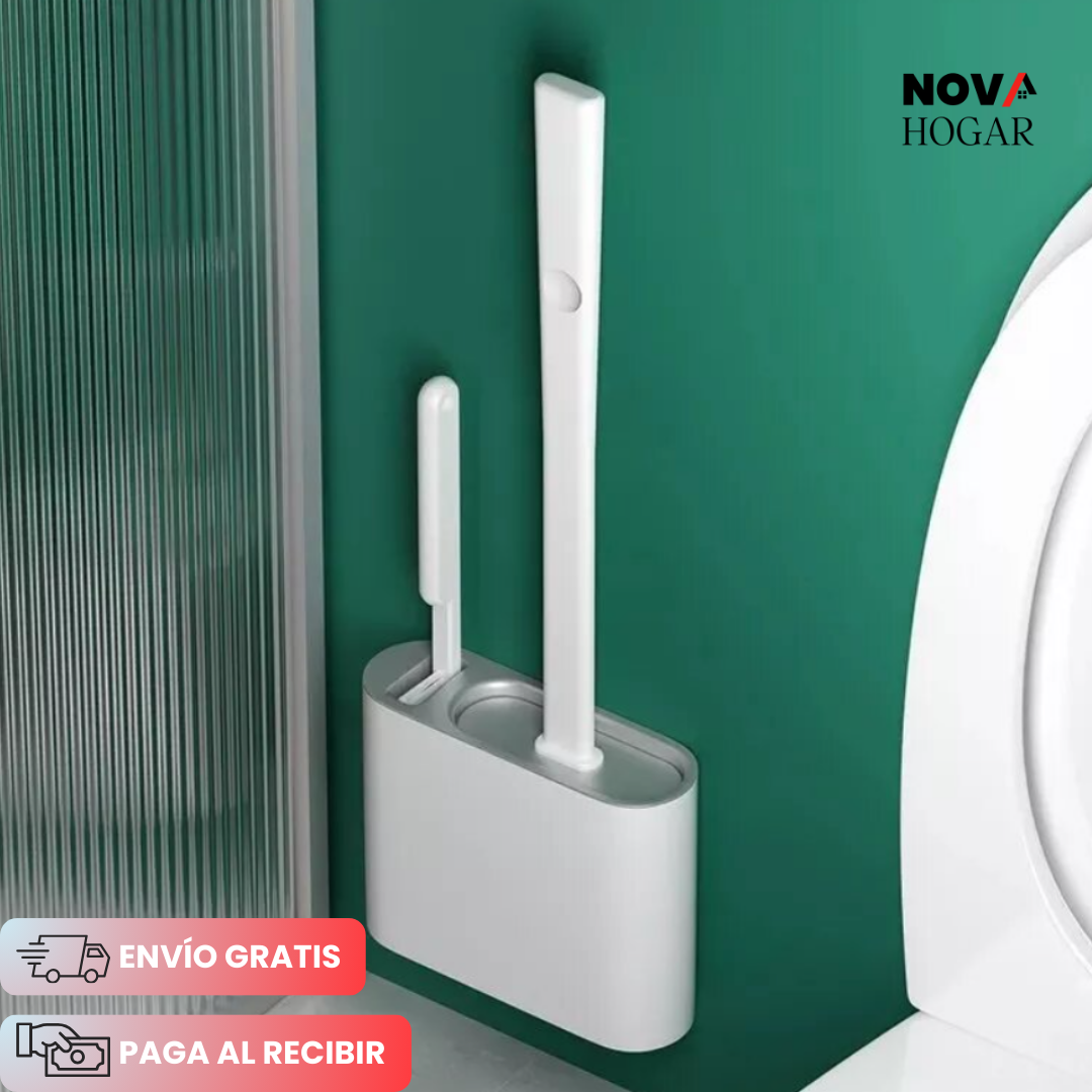 FlexiBrush™ Cepillo de Silicona Antibacterial para Inodoro