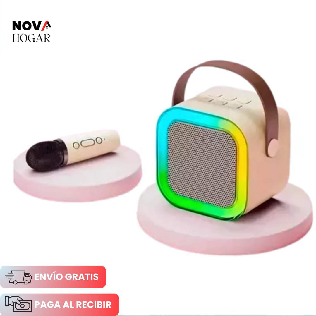MelodyShine™ Parlante de karaoke Portátil con Micrófono