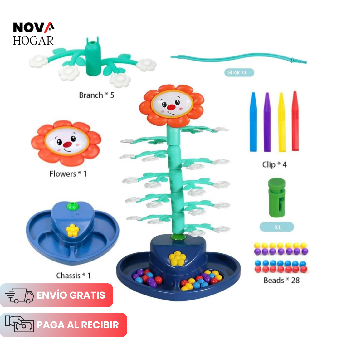 FlowerSpin™ Divertido Juego de Habilidad Familiar